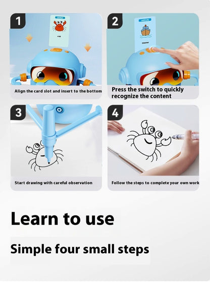 Kids Automatic Drawing Educational Robot