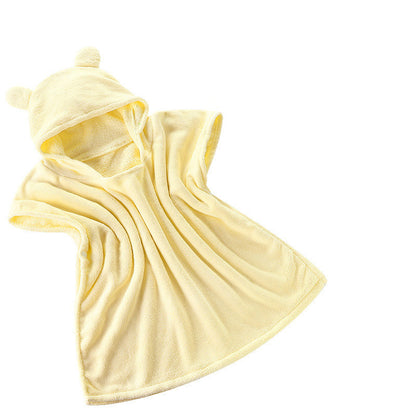 Kids Hooded Bath Towel Cape and Robe for Babies