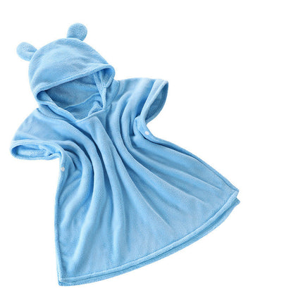 Kids Hooded Bath Towel Cape and Robe for Babies
