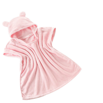 Kids Hooded Bath Towel Cape and Robe for Babies
